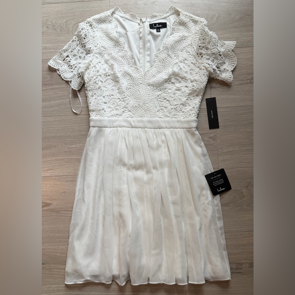 Lulus White Lace Dress
